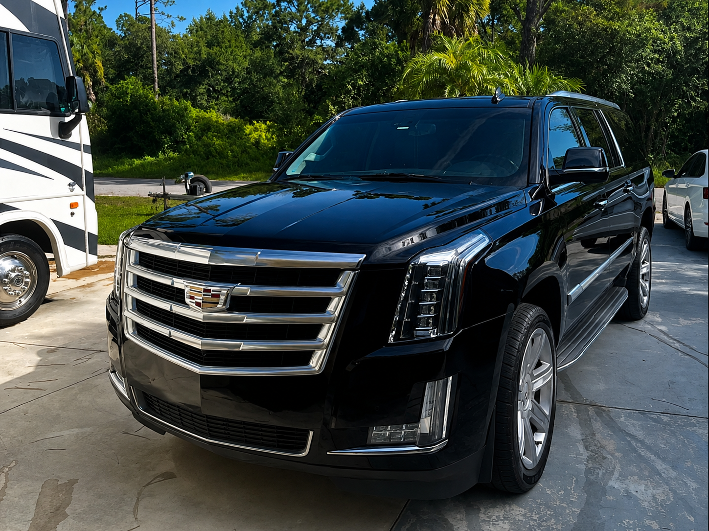 Detailed black Cadillac Escalade SUV