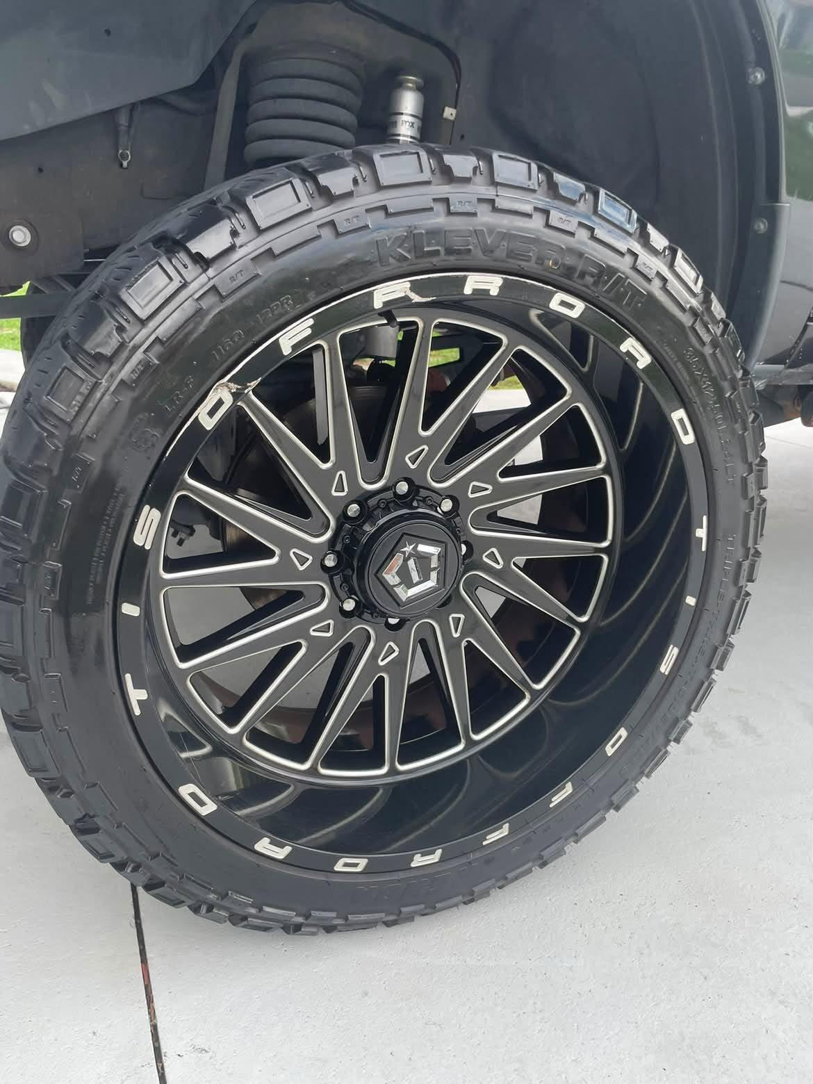 Detailed off-road wheel and tire